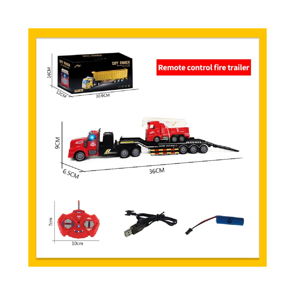 Maxpower (13D00056) Remote Control Toy Car Semi-Trailer Heavy Truck Container Trailer Simulation Model Wireless Remote Control