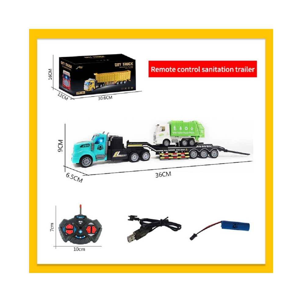 Maxpower (15D00058) Remote Control Toy Car Semi-Trailer Heavy Truck Container Trailer Simulation Model Wireless Remote Control