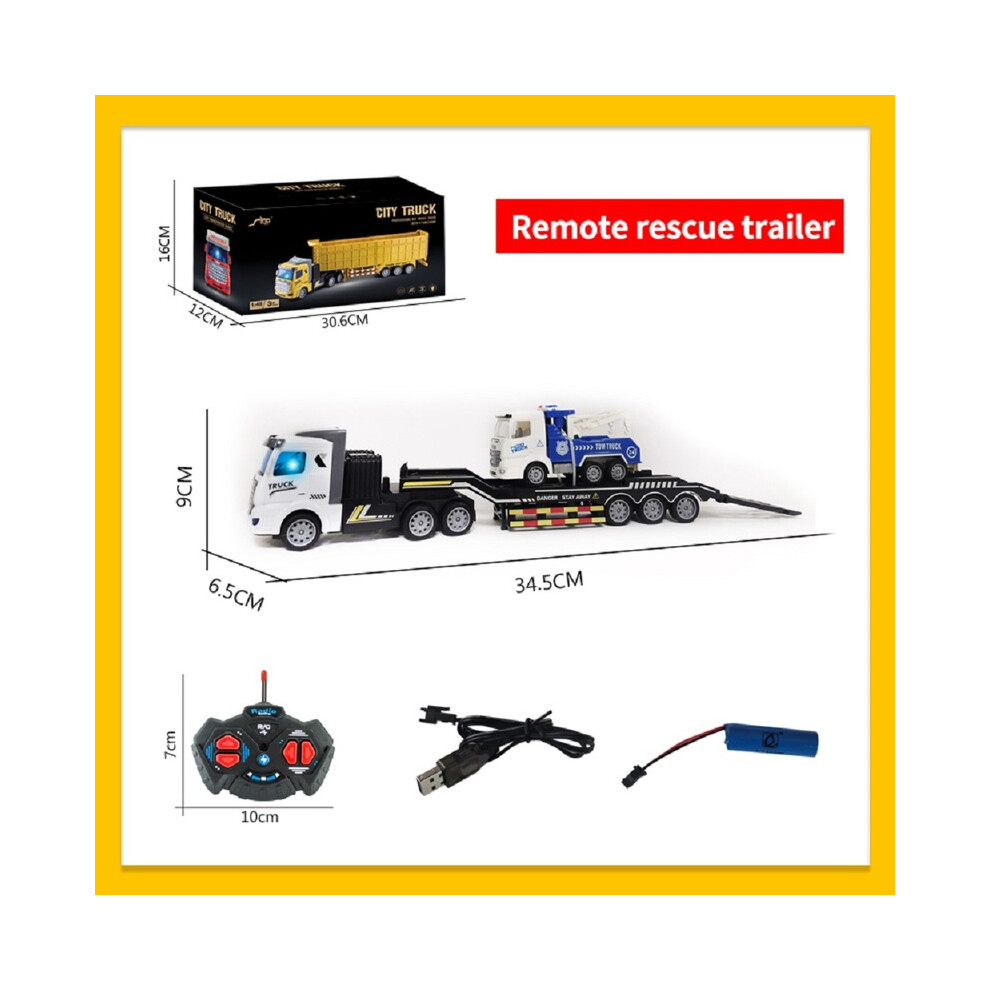 Maxpower (18D00061) Remote Control Toy Car Semi-Trailer Heavy Truck Container Trailer Simulation Model Wireless Remote Control