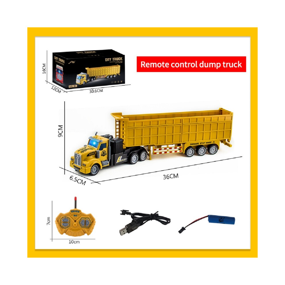 Maxpower (1D00046) Remote Control Toy Car Semi-Trailer Heavy Truck Container Trailer Simulation Model Wireless Remote Control