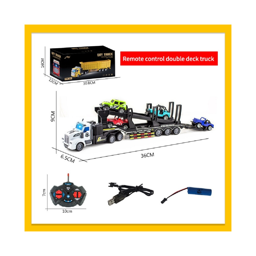 Maxpower (7D00052) Remote Control Toy Car Semi-Trailer Heavy Truck Container Trailer Simulation Model Wireless Remote Control