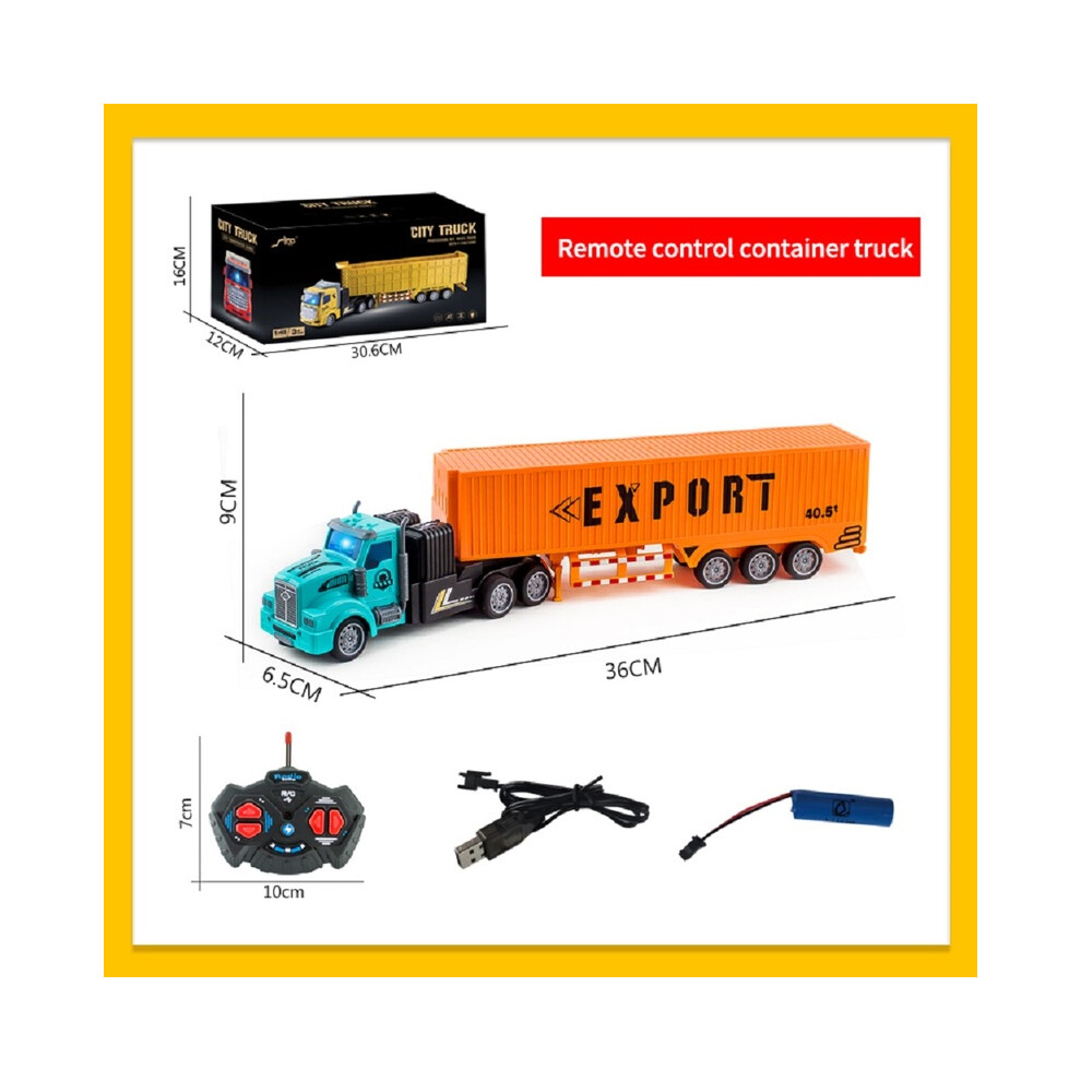 Maxpower (5D00050) Remote Control Toy Car Semi-Trailer Heavy Truck Container Trailer Simulation Model Wireless Remote Control