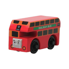 (17) Thomas and Friends Wooden Pocket Toy Train Model Toy Molley Gold Diesel Lady Toby Rail Train Toys For