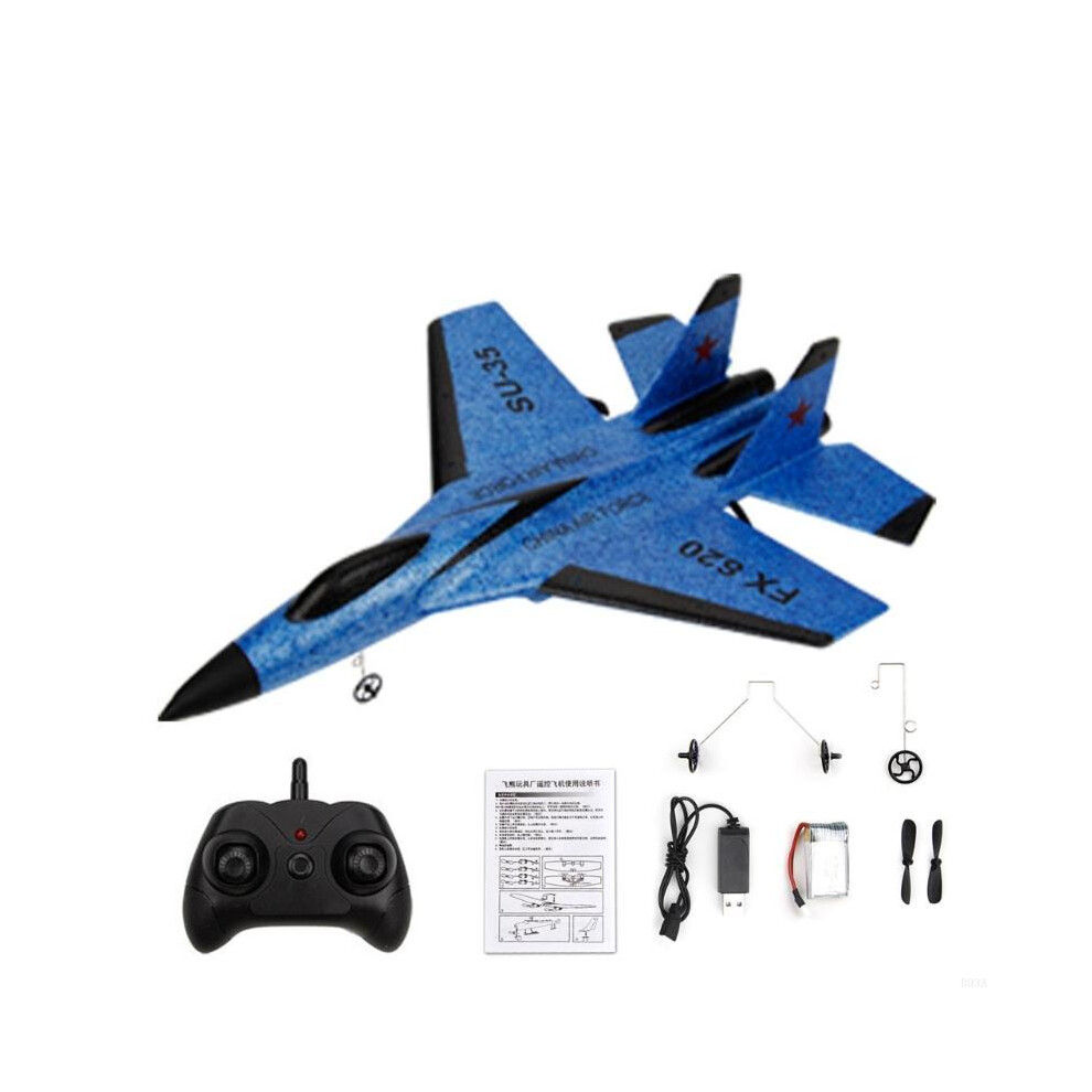 Maxpower (Blue) Realistic Su-35 Fighter Epp Foam Plane For Children Easy Flying Anti-Crash Remote Control Aircraft For