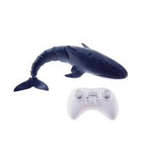 (Spray water blue 2) 2.4G Simulation Remote Control Animals with Lights Submarine Robots Spray Water Rc Shark Toy Electric