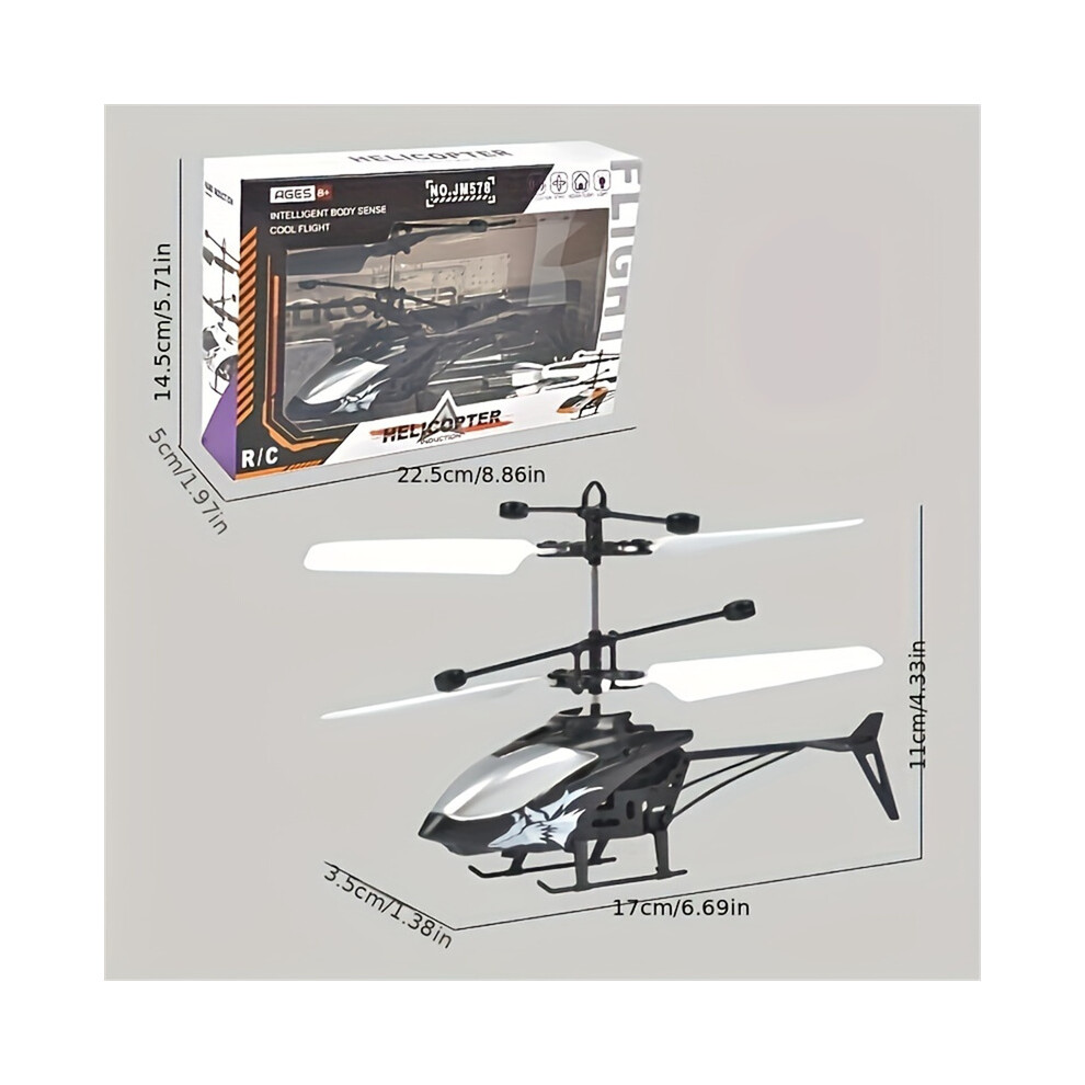 Maxpower (White) Remote Control Induction Aircraft Suspension Cartoon Aircraft Indoor Toy Aircraft Suspension Helicopter White