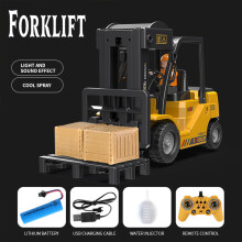 (forklift trucks) 2.4G eleven pass light music spray remote control forklift charging remote control crane crane spray