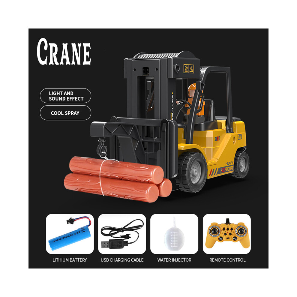 Maxpower (Crane) 2.4G Eleven Pass Music Spray Remote Control Forklift Charging Remote Control Crane Crane Spray Light