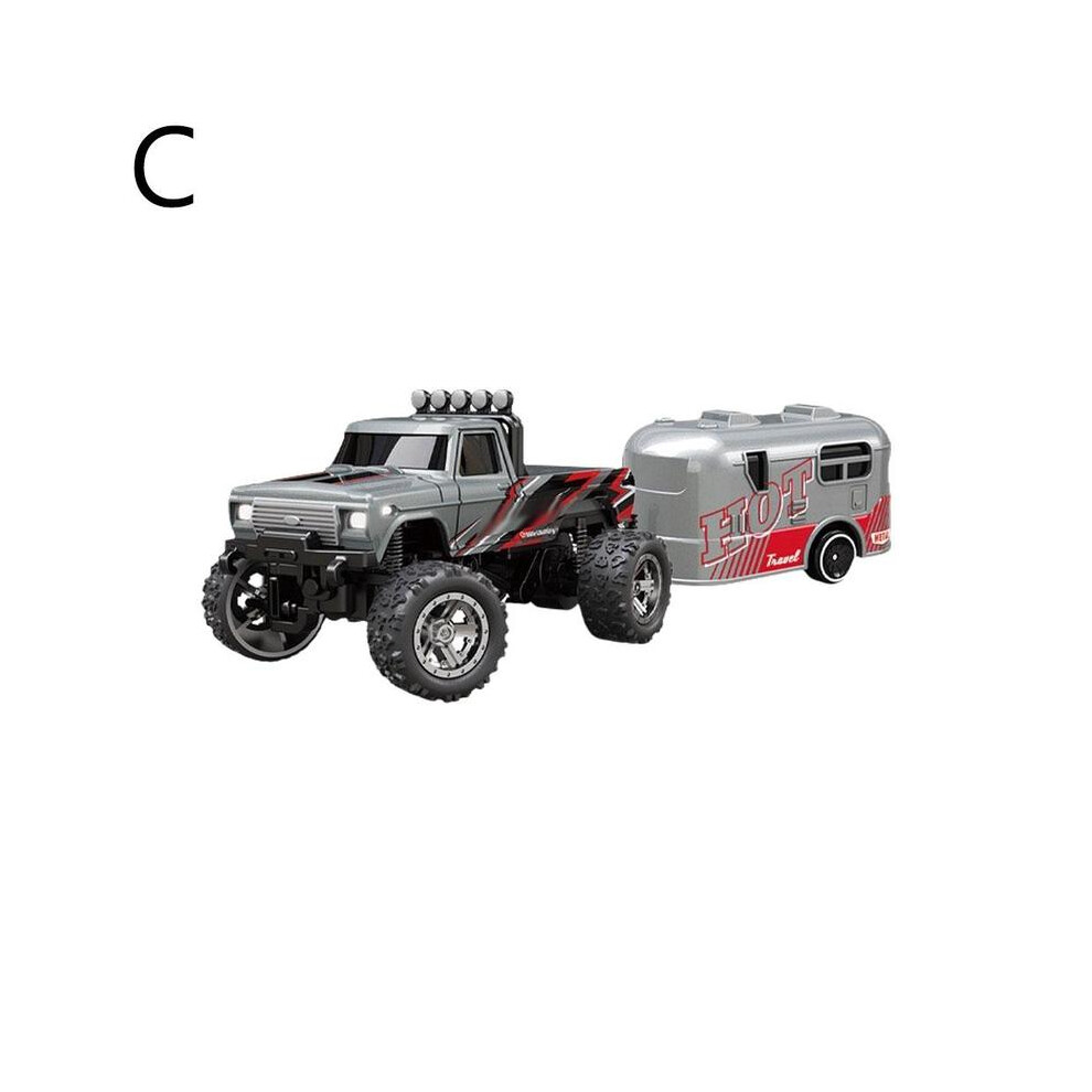 Maxpower (Grey) 1/64 Variable Speed Racing Mini Remote Control Car Electric Four-Wheel Drive Off-Road Drift Car Alloy