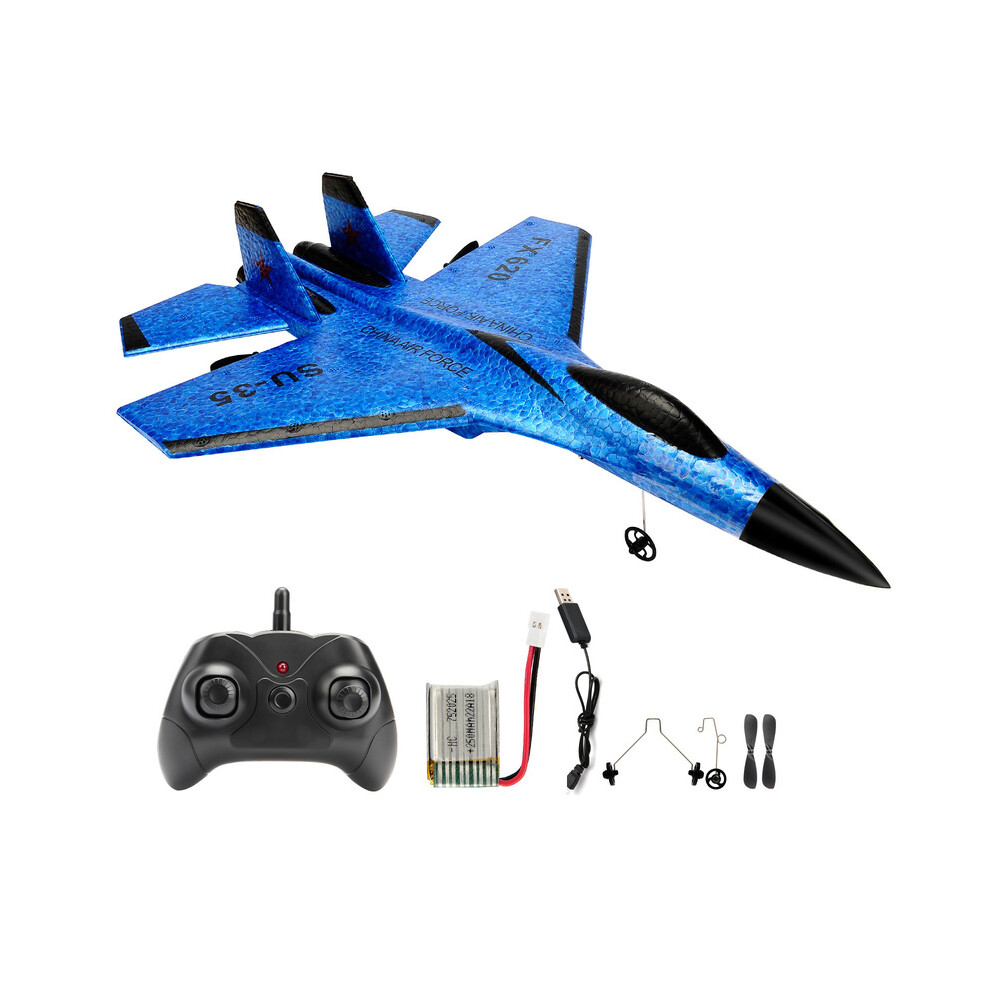 Maxpower (Blue) Su35 Rc Plane Fx620 Fx820 2.4G Remote Control Flying Model Glider Airplane With Led Lights Aircraft Blue
