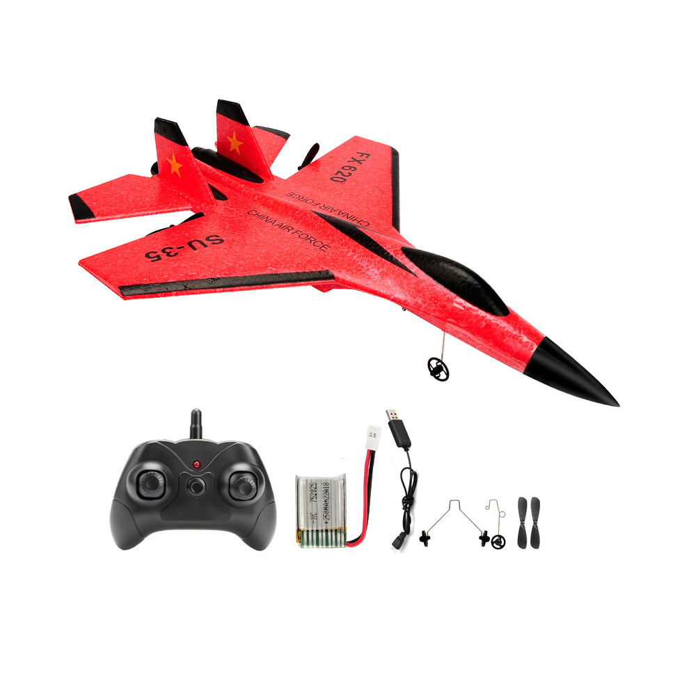 Maxpower (Red) Su35 Rc Plane Fx620 Fx820 2.4G Remote Control Flying Model Glider Airplane With Led Lights Aircraft Red
