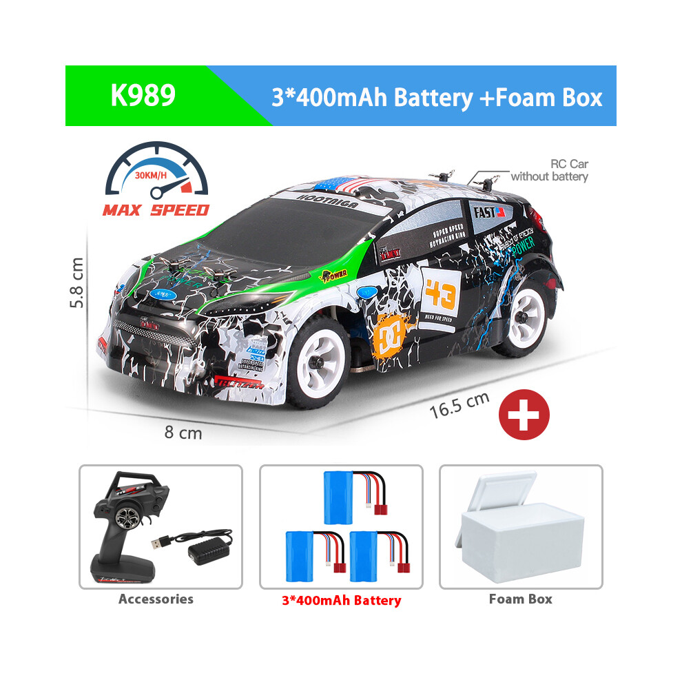 Maxpower (K989 3B Foam Box) Wltoys K969 1:28 4Wd 2.4G Mini Rc Racing Car High Speed Off-Road Remote Control Drift Toys Alloy Vehicle