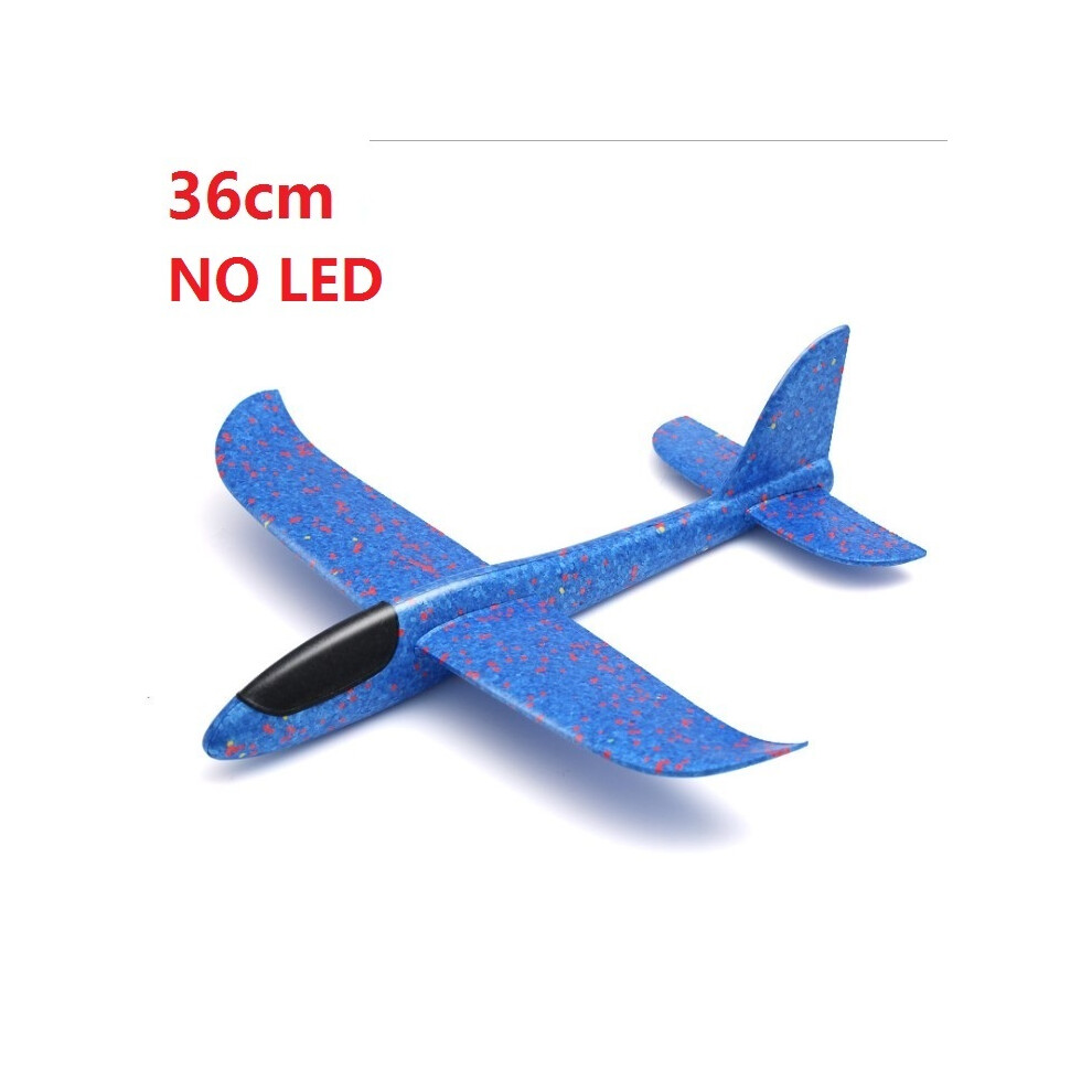 Maxpower (36Cm No Led ) 48Cm Hand Throw Airplane Epp Foam Launch Fly Glider Planes Model Aircraft Outdoor Fun Toys For Children Blue