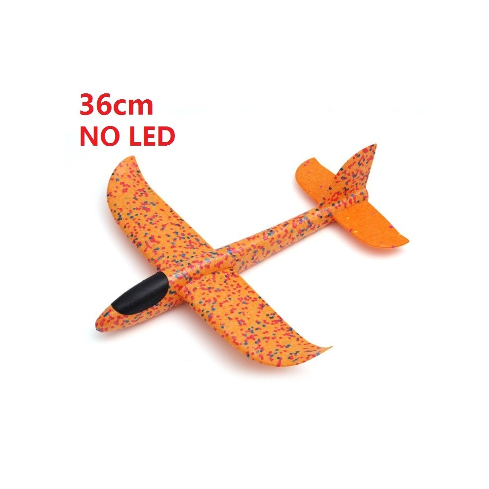 Maxpower (36Cm No Led ) 48Cm Hand Throw Airplane Epp Foam Launch Fly Glider Planes Model Aircraft Outdoor Fun Toys For Children Yellow