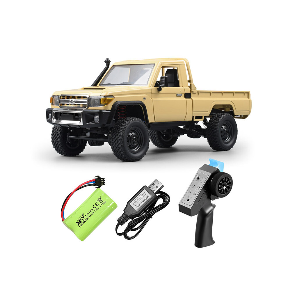 Maxpower ( Mn82) Mn82 Rc Car 1:12 Mn Model Rtr Pickup Truck 2.4G Lc79 4Wd 280 Motor Proportional Off-Road Vehicle Rc Yellow
