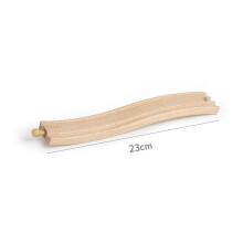 (Wooden track 1pc A24) Wooden Train Toy Accessories Fit for All Brands Trains Wooden Train Track Pieces Railway Bridge Educational
