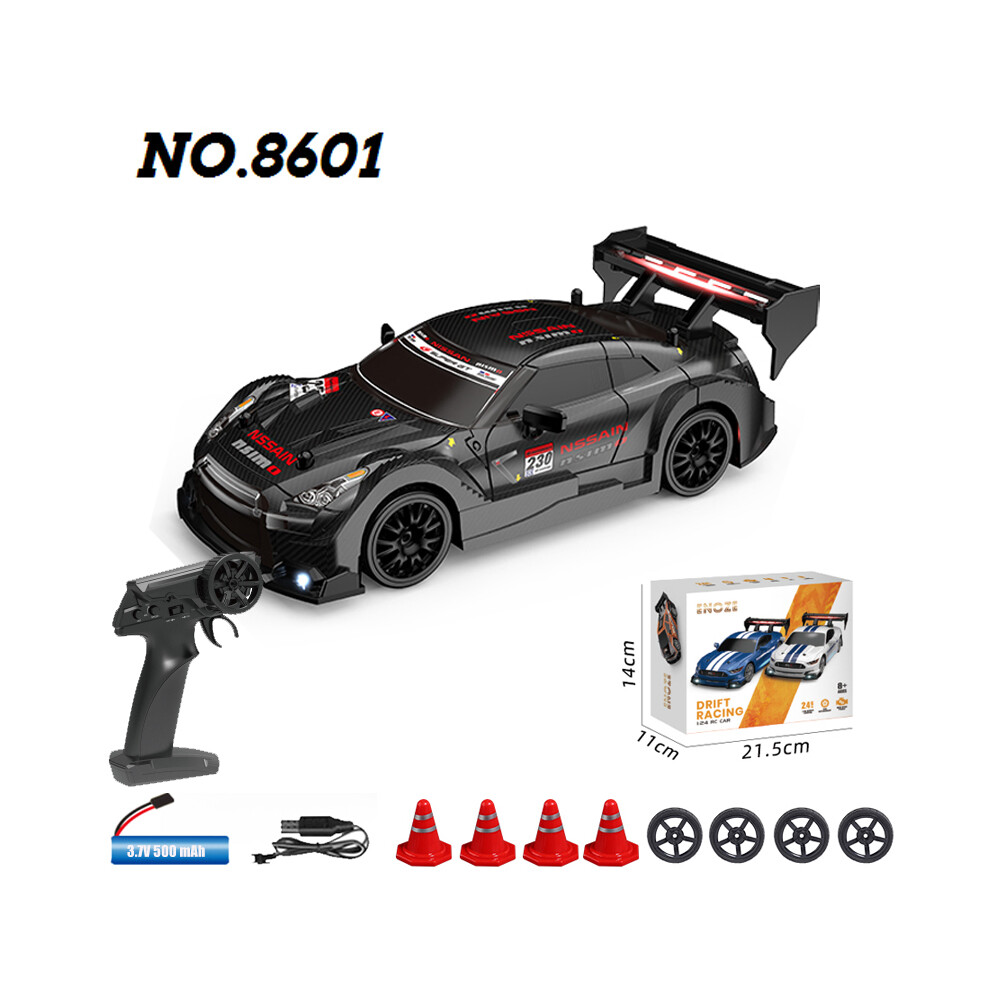 Maxpower (8601 ) Rc Drift Racing Ae86 1/24 4Wd 30Km/H High Speed 2.4G Radio Controlled Car Model Race Toy Boy Black/Light