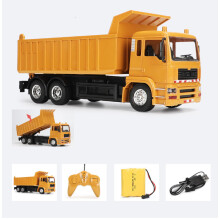 (3824 dump truck) 1:24 Remote Control Truck Crane Toys 2.4G RC Lift Simulation Engineering Crane Eletric Model Children's