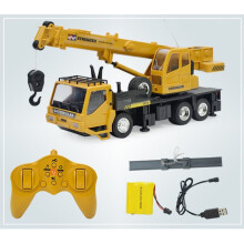 (3822 heavy crane) 1:24 Remote Control Truck Crane Toys 2.4G RC Lift Simulation Engineering Crane Eletric Model Children's