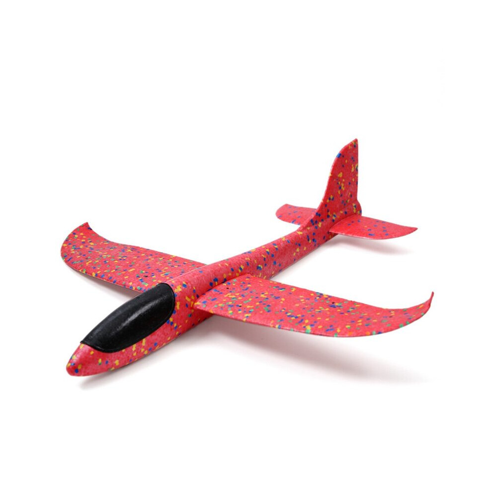 Maxpower (Red) Hand Launch 35Cm Flying Throw Airplane Outdoor Sports Toys For Children Glider Aircraft Model Foam Gliding Red