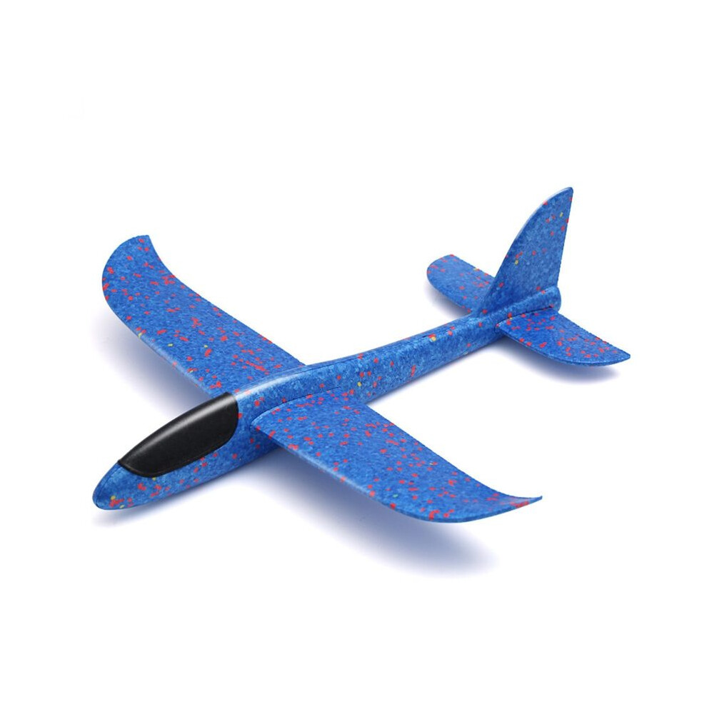 Maxpower (Blue) Hand Launch 35Cm Flying Throw Airplane Outdoor Sports Toys For Children Glider Aircraft Model Foam Gliding Blue