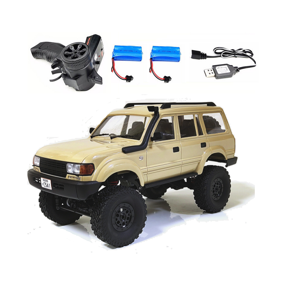 Maxpower (C54 Ye 2B) Wpl C54-1 4Wd 2.4G Off-Road Car Lc80 Remote Control Car Rc Crawler Buggy Moving Machine Kids Battery