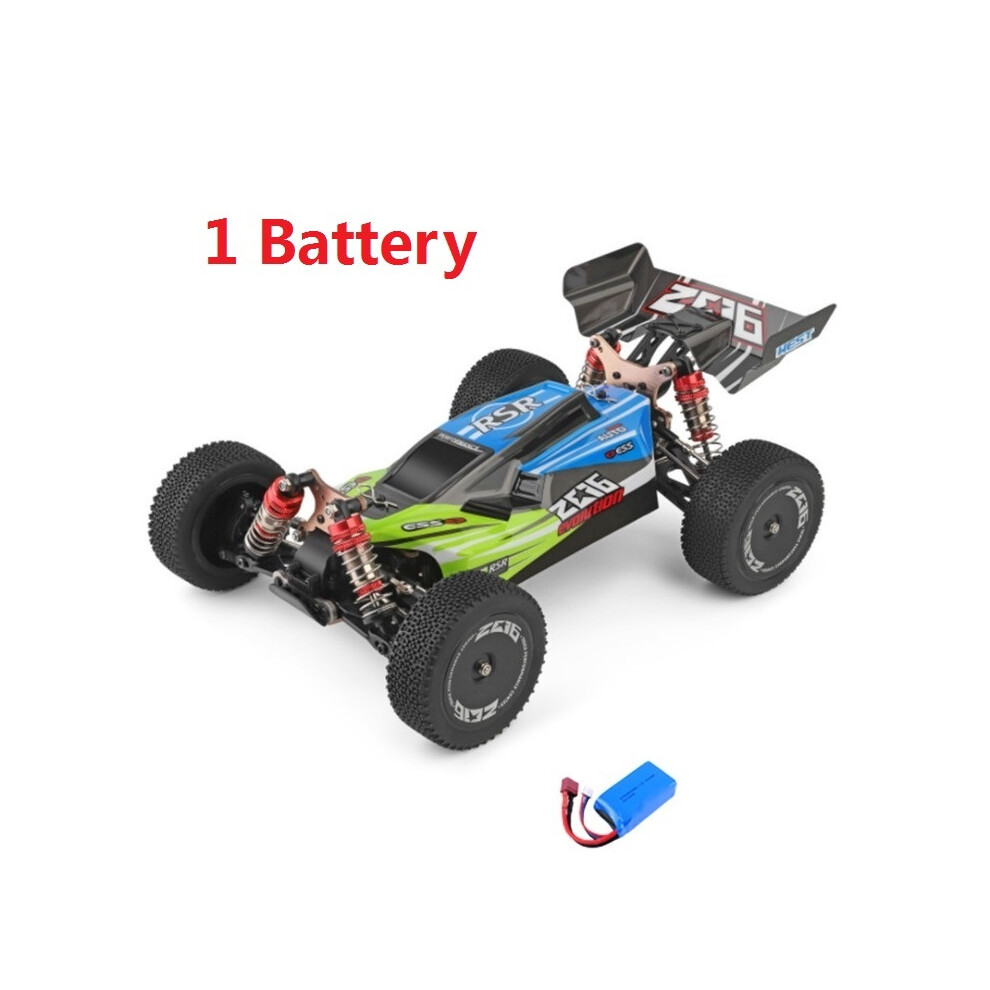 Maxpower (1 Battery ) Wltoys 144001 A959b Racing Rc Car 70Km/H 2.4G 4Wd Electric High Speed Car Off-Road Drift Remote Control Blue
