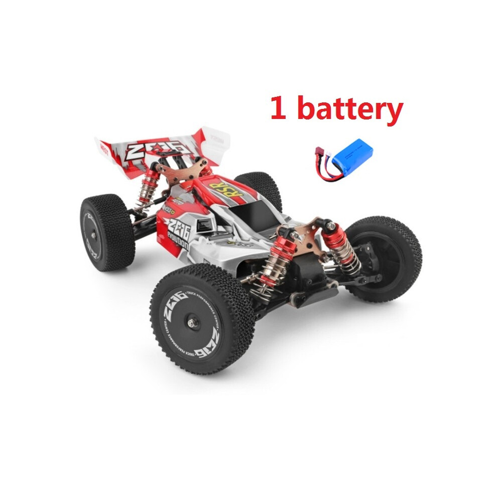 Maxpower (1 Battery ) Wltoys 144001 A959b Racing Rc Car 70Km/H 2.4G 4Wd Electric High Speed Car Off-Road Drift Remote Control Red