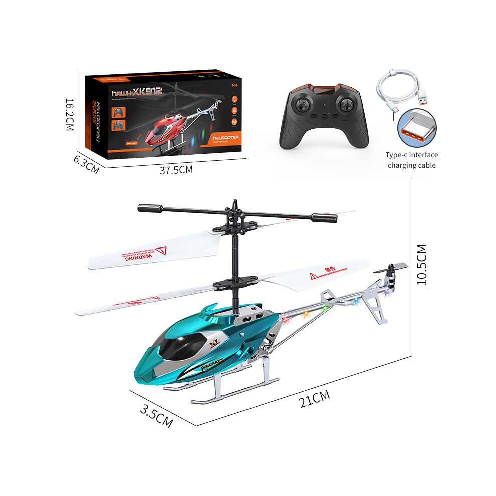 Maxpower ( 2.5Ch-With Box) Rc Helicopter 2.4Ghz 3.5 Channel Air Pressure Constant Height Remote Control Simulated Helicopter Blue/Light