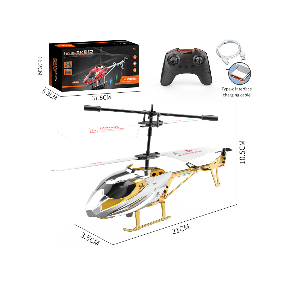 Maxpower (Gold2 2.5Ch-With Box) Rc Helicopter 2.4Ghz 3.5 Channel Air Pressure Constant Height Remote Control Simulated Helicopter Light