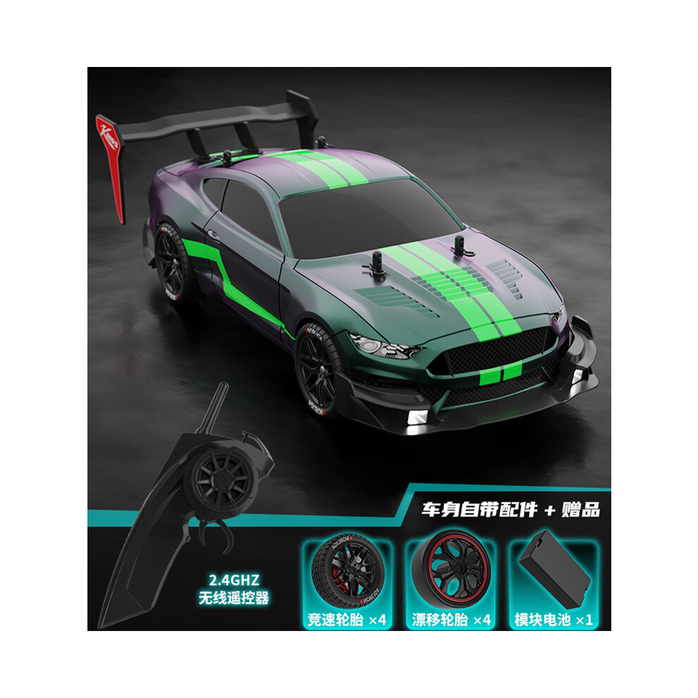 Maxpower (Green) Rtr Mustang 2.4G Drift Car 1:14 4Wd Electric Remote Control Cars High Speed Racing Car Rc Racing Car Green