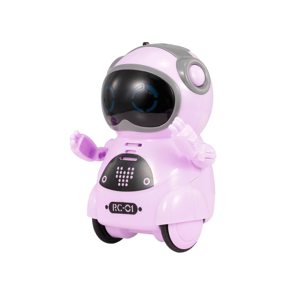 Maxpower (939A ) 939A Pocket Robot Talking Interactive Dialogue Voice Recognition Record Singing Dancing Telling Story Pink