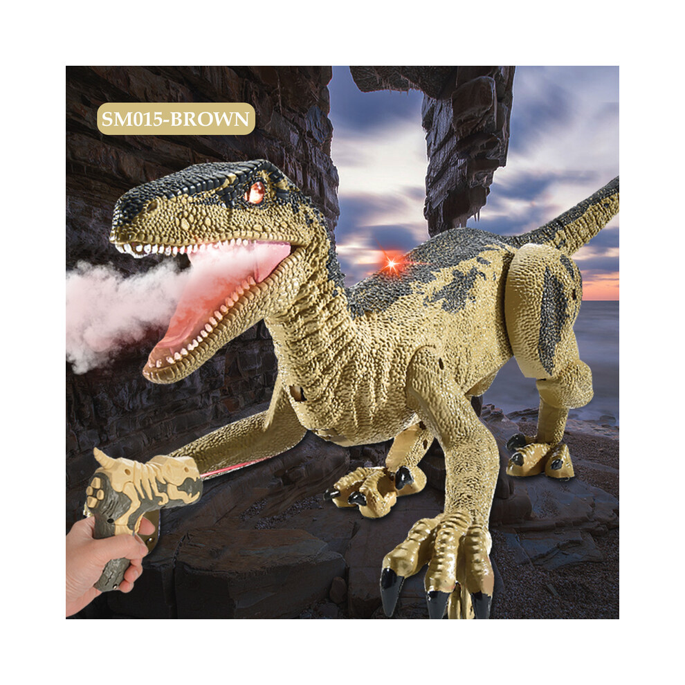 Maxpower (Sm015) Remote Control Dinosaur Toys, Walking Dino With And Sound Velociraptor Tyrannosaurus Rex Spinosaurus Light