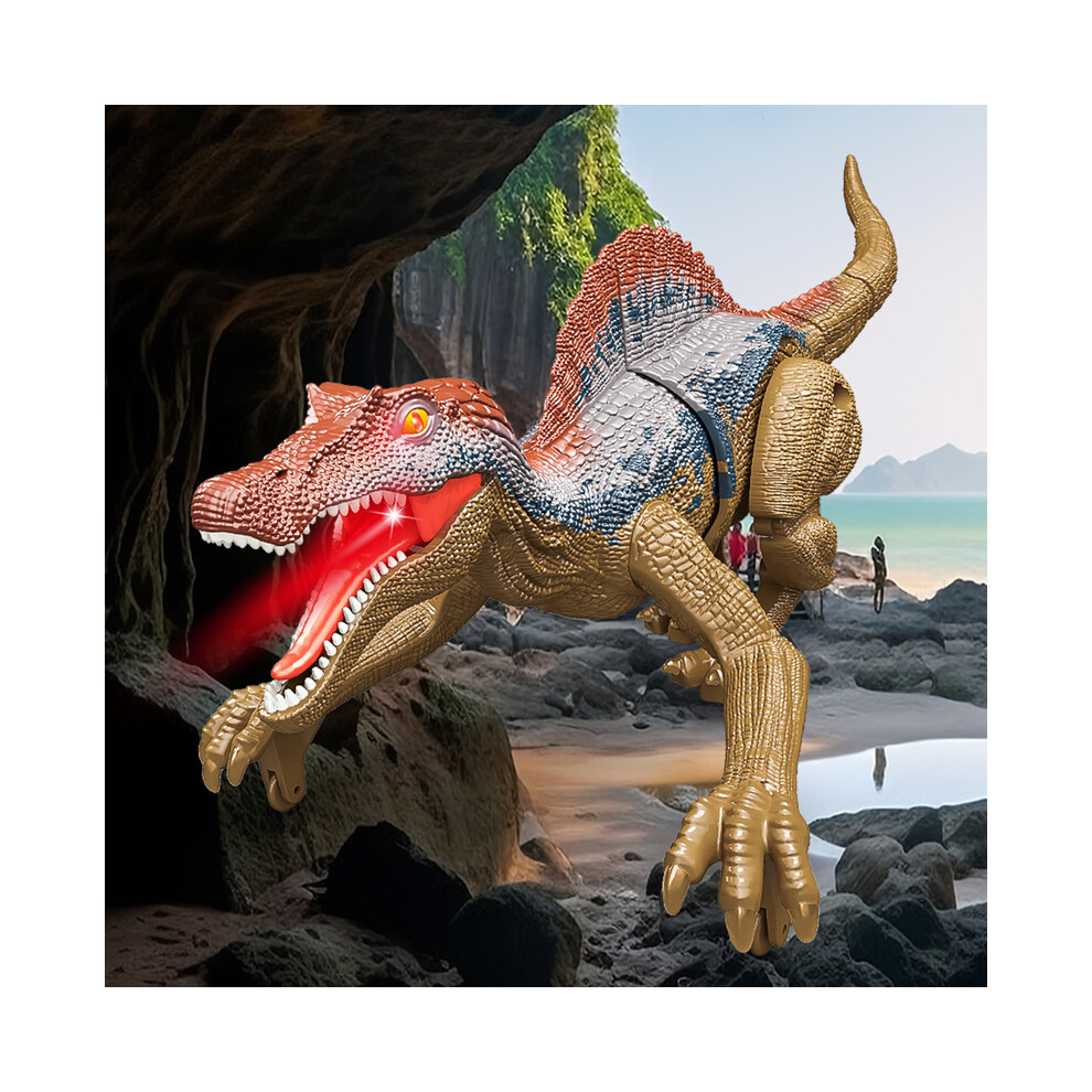 Maxpower (Sm017) Remote Control Dinosaur Toys, Walking Dino With And Sound Velociraptor Tyrannosaurus Rex Spinosaurus Light