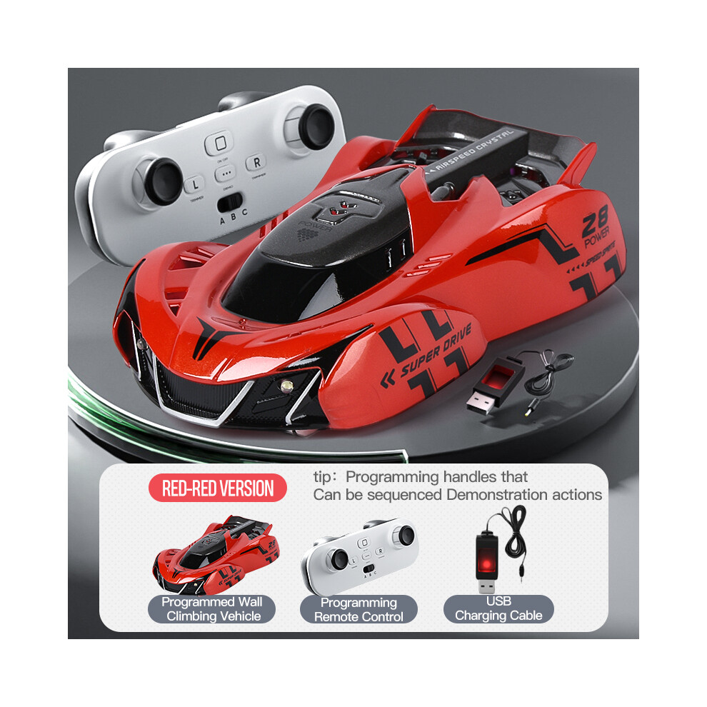 Maxpower (0045Rlr-753) Chasing Wall Climbing Car Infrared Sensor Remote Control Car Wall Car Four-Wheel Drive Toy Racing Light