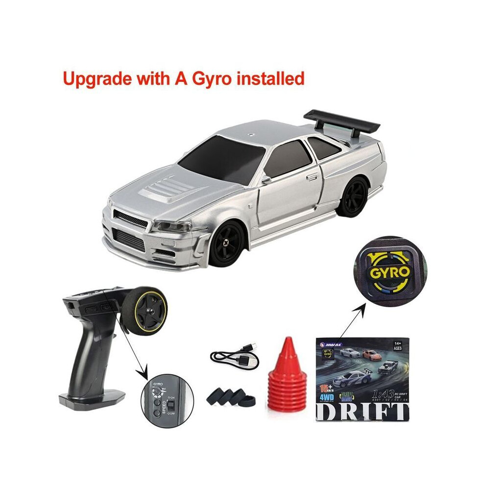 Maxpower (4304-Gyro-Color Box) 2.4G Remote Control Drift Car With Gyroscope, 1/43 4Wd Remote Control Car, Four-Wheel Drive, Remote