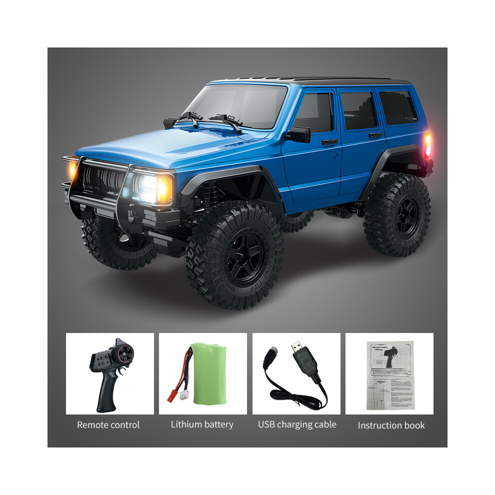Maxpower (C8809 ) C8809 1:18 Full Scale Simulation Model Jeep Rc Car 2.4G 4Wd Motor Pickup Climbing Off-Road Model Cars Blue