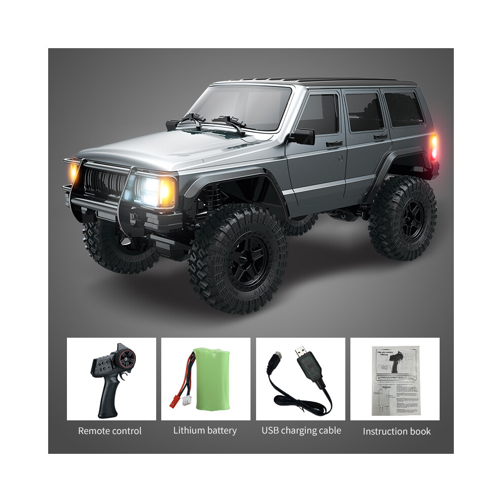 Maxpower (C8809 Grey) C8809 1:18 Full Scale Simulation Model Jeep Rc Car 2.4G 4Wd Motor Pickup Climbing Off-Road Model Cars