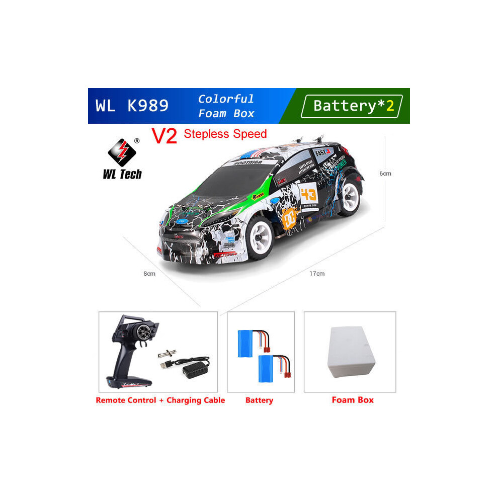 Maxpower (K989-V2-B2) Wltoys Mini Rc Racing Car High Speed Off-Road Remote Control Drift Toys Alloy Vehicle For Children Kids