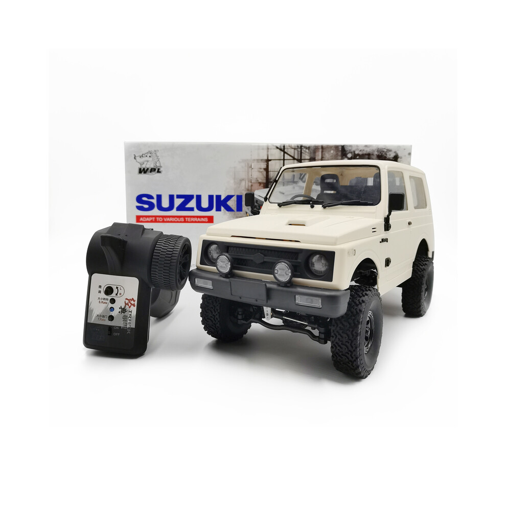 Maxpower (C74white 4Wd) Wpl 1:10 Scale 4Wd 2.4Ghz Rc Climbing Car Jimny Warrior Ja11 Off Road Remote Control Cars With Led Headlight
