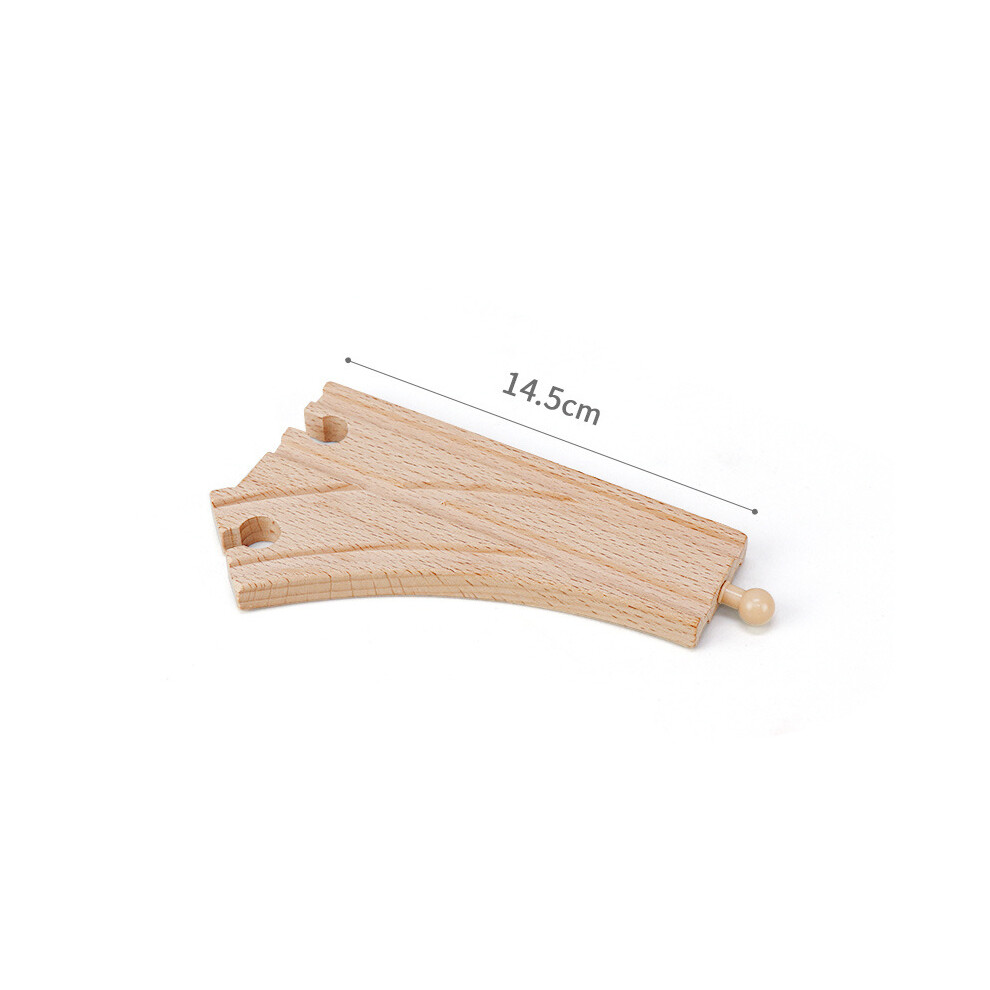 Maxpower (1Pc Big Fork 1) Wooden Track Accessories Beech Wood Railway Train Track Bridge Connector Toys Fit Thomas Wooden Train