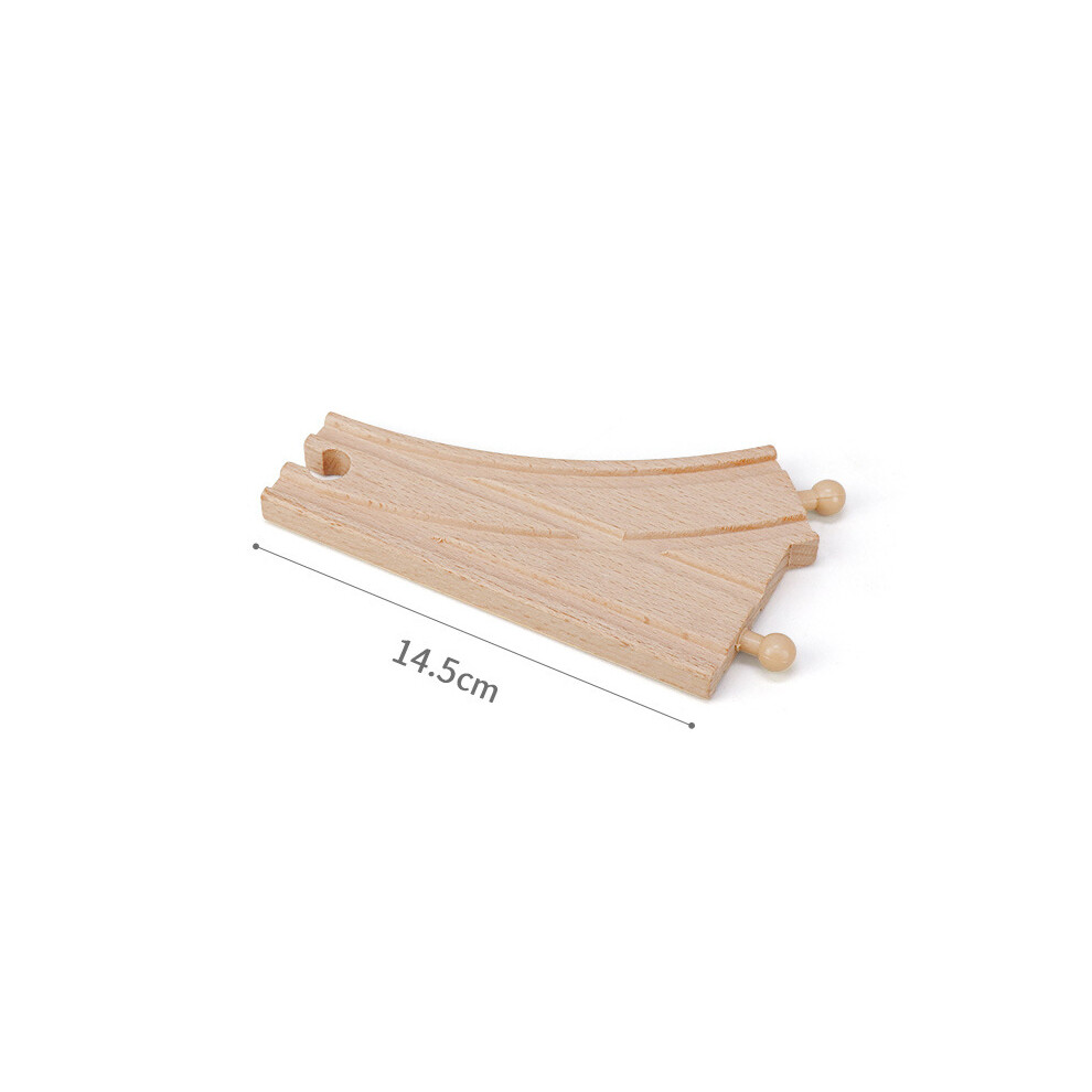 Maxpower (1Pc Big Fork 2) Wooden Track Accessories Beech Wood Railway Train Track Bridge Connector Toys Fit Thomas Wooden Train