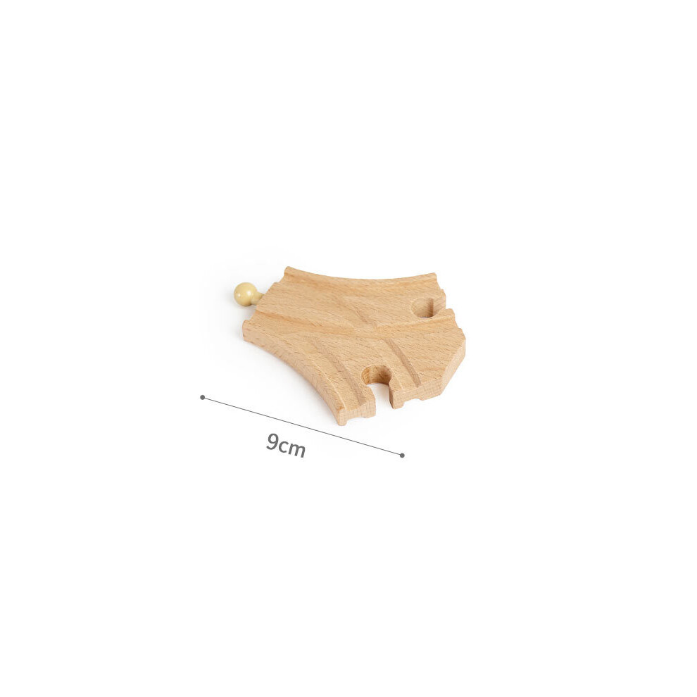 Maxpower (1Pc Small Fork 1) Wooden Track Accessories Beech Wood Railway Train Track Bridge Connector Toys Fit Thomas Wooden Train