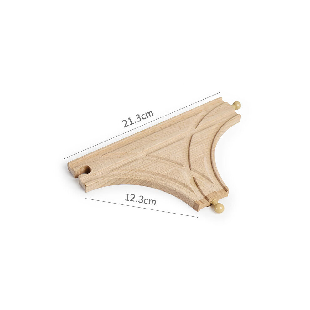 Maxpower (1Pc T Track) Wooden Track Accessories Beech Wood Railway Train Track Bridge Connector Toys Fit Thomas Wooden Train