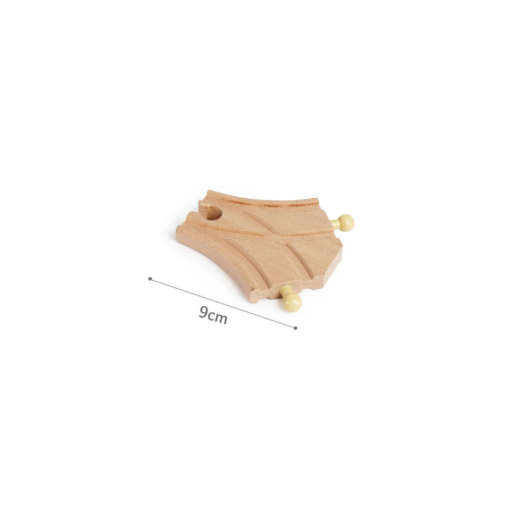 Maxpower (1Pc Small Fork 2) Wooden Track Accessories Beech Wood Railway Train Track Bridge Connector Toys Fit Thomas Wooden Train