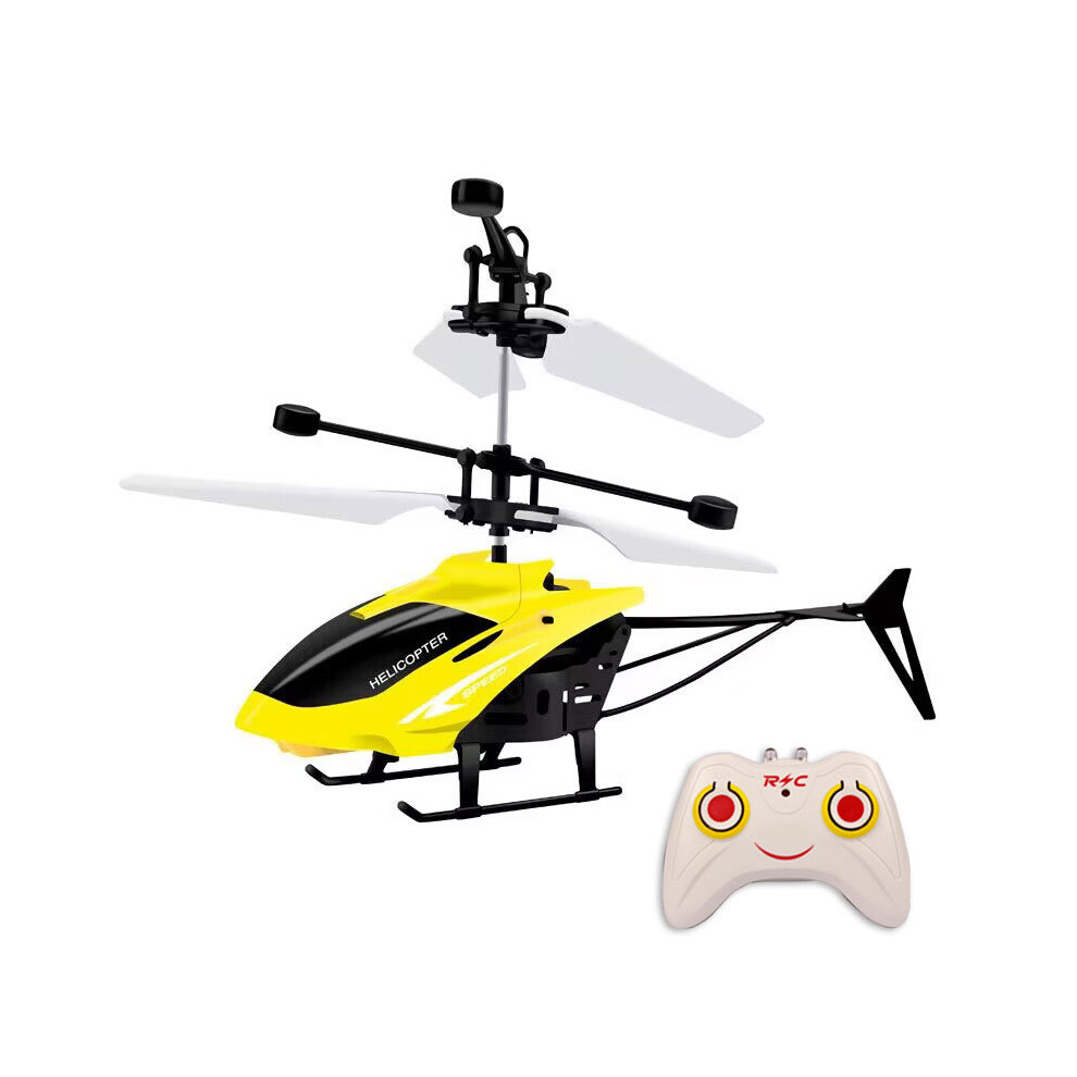 Maxpower (Rc ) Remote Control Airplane Helicopter Flying Mini Interaction Airplane Gesture Sensing Children Flashing Yellow