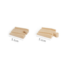 (Wooden track 2pc A23) Children Wooden Train Track Accessories Beech Wood All Kinds of Wooden Railway Track Pieces Fit For