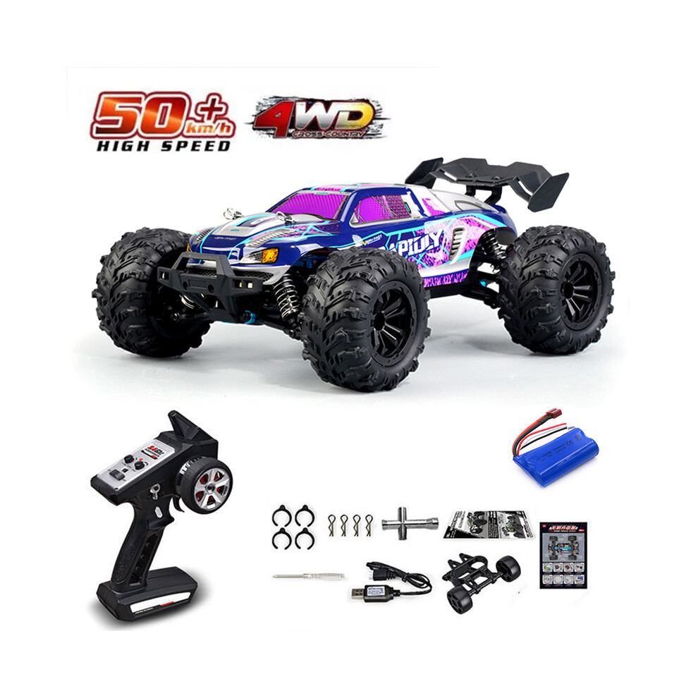 Maxpower (16101 -Purple-1B) 1:16 75Km/H Or 50Km/H 4Wd Rc Car With Led Remote Control Cars High Speed Drift Monster Truck For Kids