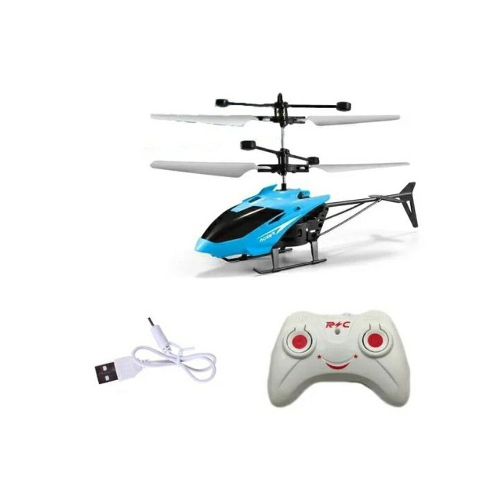 Maxpower (Blue) Express - Hanging Helicopter With Children's Gesture Control, Rc Remote Sensing Airplane With Led Charging Blue