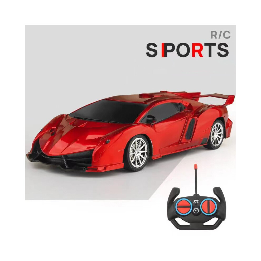 Maxpower (Red) 4Wd Rc Car 1:18 Simulation Remote Control Racing Cars With Lights Drift Truck Radio Controlled Off Road Red